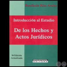 Introduccin al Estudio  DE LOS HECHOS Y ACTOS JURDICOS - 9 Edicin Actualizada